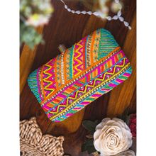 NR BY NIDHI RATHI Women Multi-Color Embellished Box Clutch