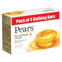 Pears Pure & Gentle Bathing Bar (Pack Of 4)