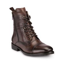 Teakwood Leathers Brown Solid Brogues Boots
