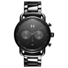 Mvmt Blacktop Chronograph Black Round Dial Men Watch - 28000235-D (M)