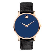 Movado Museum Analog Navy Blue Round Dial Men Watch - 0607266 (M)