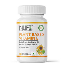 INLIFE Plant Based Natural Vitamin E Capsule for Skin, Face And Hair Oil Capsules