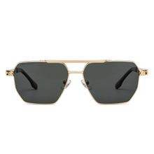 John Jacobs Gold Grey Full Rim Square JJ Rhapsody JJ S15456-C1 Sunglasses (56 mm)