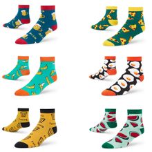 Dynamocks Men and Women Ankle Length Socks - Free Size - Pack of 6 Pairs
