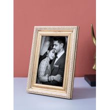 Golden Peacock Heritage Carved Frame 4 X 6 Inch Table Photo Frame