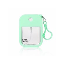 House of Quirk Green Spray Bottle Refillable Perfume & Sanitizer Mist Sprayer With Hook