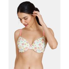 Zivame Retro Vibes Padded Wired 3-4th Coverage T-shirt Bra Pink