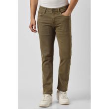 Van Heusen Men Khaki Solid Jeans
