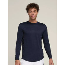 Wilson Men Navy Blue Solid Full Sleeves T-shirt