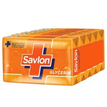 Savlon Moisturizing Glycerin Soap bar (Pack of 5) with Germ Protection