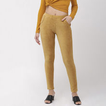 Go Colors Brown Corduroy Jegging