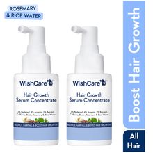 Wishcare Hair Growth Serum Concentrate,In-Vivo Tested,Redensyl,Rosemary,Anagain&Rice Water-Pack of 2
