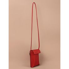The House Of Ganges Grace Vegan Leather Mobile Sling Ruby Red (M)