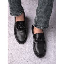 La Botte Men Black Solid Boat Shoes