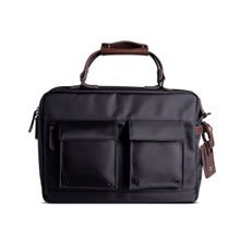 Scarters Informal 2.0, 15 inch Splash-Proof Laptop Messenger Bag with Trolley Sleeve Jet Black