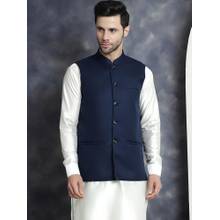 Jompers Men Solid Nehru Jacket