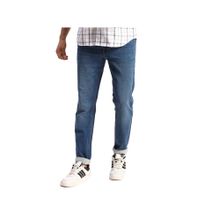 Park Avenue Super Slim Fit Solid Blue Jeans