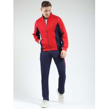 Monte Carlo Men Red Colorblock High Neck Co-Ord (Set of 2)