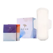 Azah Rash-Free Organic Sanitary Pads (Box Of 15 Pads: With Disposal Bags)