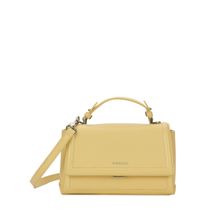 MIRAGGIO Fluer Top Handle Satchel Bag with Detachable Strap - Yellow (S)