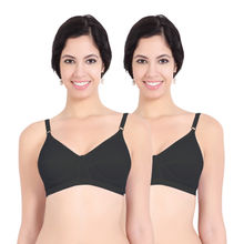 Sonari Health women's Regular Bra -Pack of 2 - Black