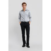 Crocodile Cotton Solid Grey Formal Shirt