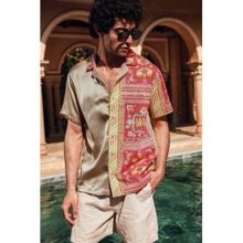 PRIMAL GRAY Floral Satin Multi-Color Shirt