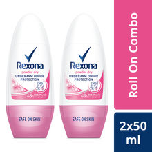 Rexona Powder Dry Underarm Odour Protection Roll On Combo - Pack Of 2
