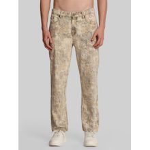 Bene Kleed Relaxed Fit Mid-Rise Light Fade Printed Premium Denim Jeans