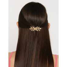 OOMPH Gold Tone Floral Wedding Party Comb