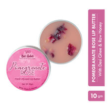 Nat Habit Pomegranate Rose Lip Balm For Dark Pigmented Lips, Lip Butter With Desi Ghee & Honey