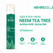 Nat Habit Active Anti Acne Neem Tea Tree Face Gel Moisturiser For Oily & Acne Prone Skin