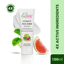La Pink Vitamin C Brightening Face Scrub For Glowing Skin, Gentle Exfoliation, All Skin Types