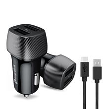 UltraProlink UM1043 Mach 17 Dual USB Fast Car Charger 3.4A/17W with Type C cable (1m)