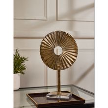 Pure Home + Living Large Gold Lotus Leaf Stand