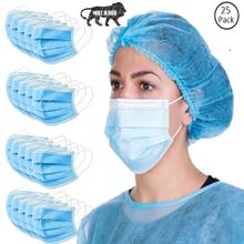 Fabula Pack of 25 3 Ply Non Surgical Disposable Face Mask For Men & Women