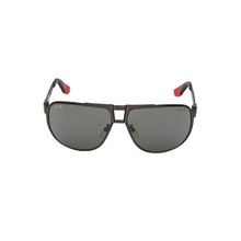 BMW Grey Lens Square Full Rim Square Black Frame Sunglasses (63)