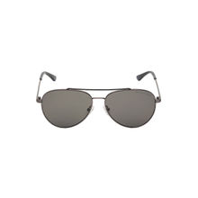 GANT Black Lens Aviator Full Rim Round Black Frame Sunglasses (59)