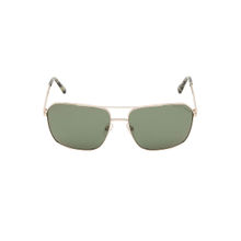 GANT Green Lens Aviator Full Rim Round Gold Frame Sunglasses (62)