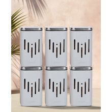 Glasafe Borosilicate Glass Container, Soothing Slate, 250ml (Pack of 6)