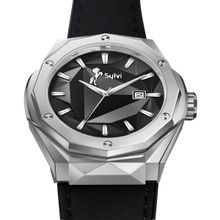 Sylvi Men Imperial Premium Crystal Cut Dial Watches - Silver