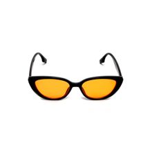 Mespee Orange Cat Eye Full Plastic Stylish UV Protected Sunglasses (55)