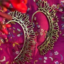 Studio One Love Gold-Plated Ear Cuff Earrings