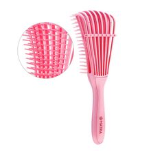 Matra Detangling Hair Brush Vented Comb - Wet Detangler With Spacing Clip (Any Color)