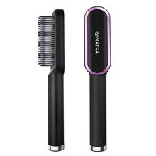 Matra Hair Straightener & Curler Brush Comb - Temperature Control & Anti-Scald Hair Straightening