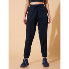 Cultsport Women Any Day Anywhere Navy Blue Cotton Joggers