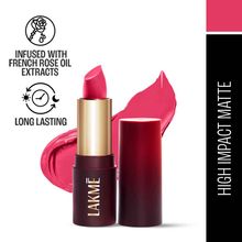 Lakme Forever Matte Lipstick, Made With French Rose Oil Extracts