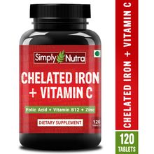 Simply Nutra Chelated Iron Tablets