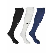 Heelium Bamboo Football Multi-Color Socks for Men & Women, Odour Free, Pack of 3