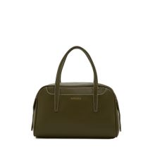 MIRAGGIO Women Lisa Top Handle Green Satchel Bag (M)